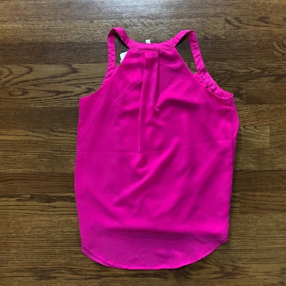 NWT Pink High Low V-Nexk Tank Top - Picture 5 of 7